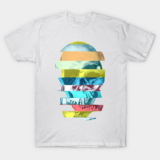 Glitch Skull T-Shirt by aligulec